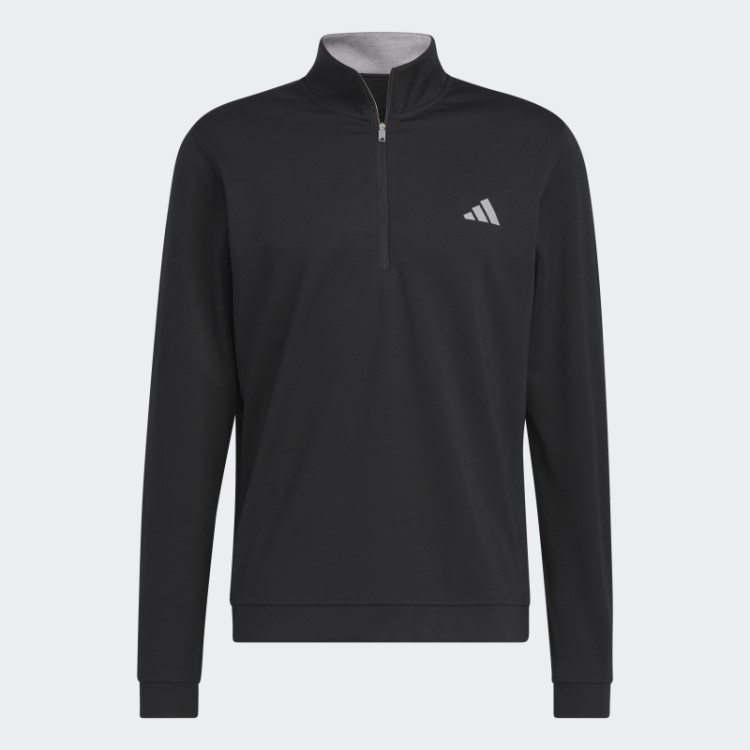 Moletom Com Zíper 1/4 Elevado Preto Adidas