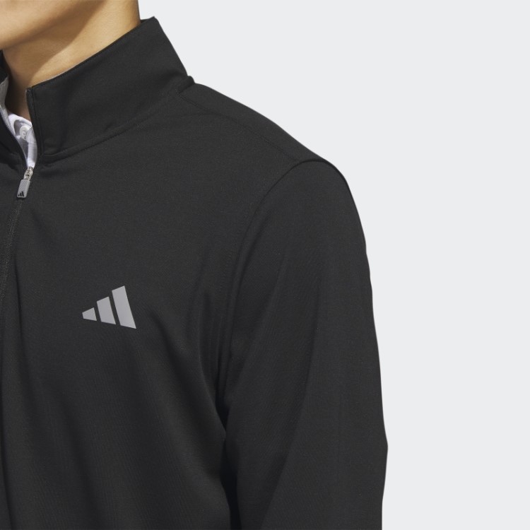 Moletom Com Zíper 1/4 Elevado Preto Adidas