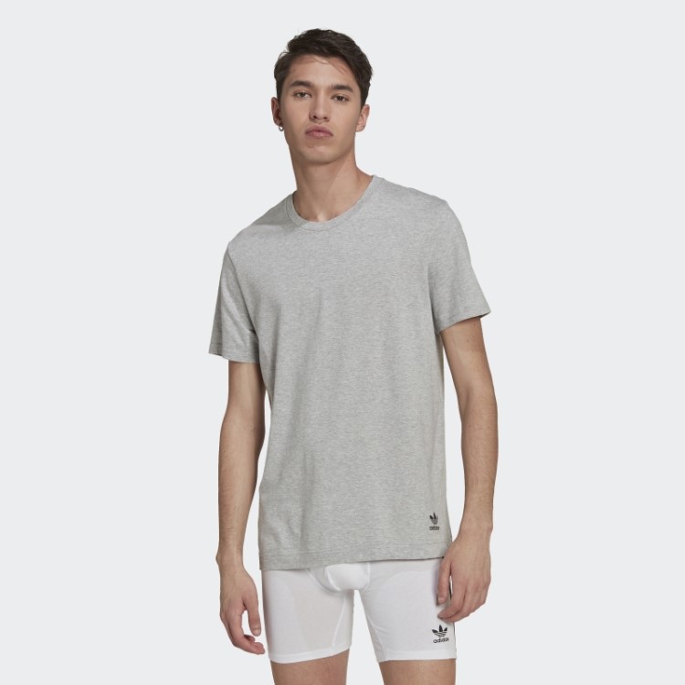 Camiseta De Algodão Com Núcleo Confortável Adidas Preta