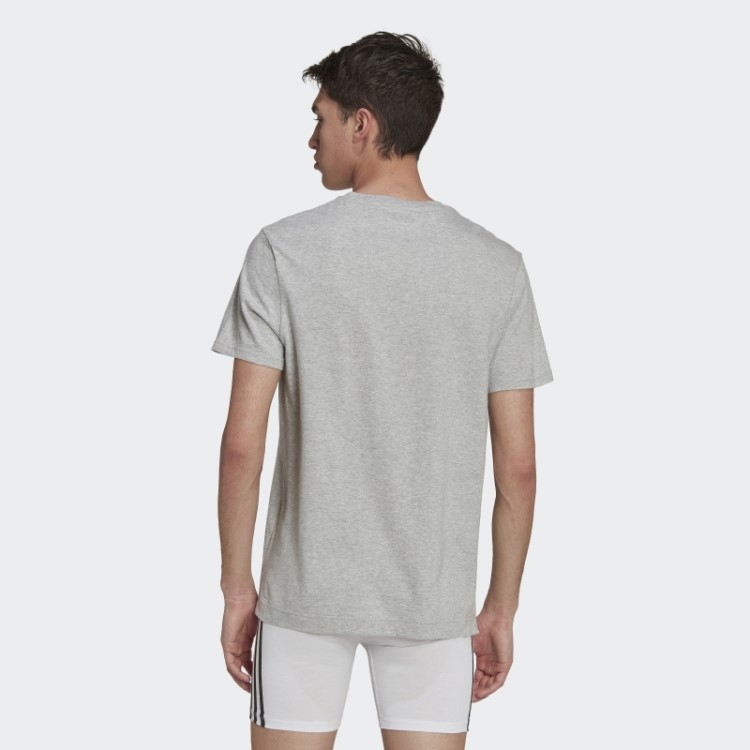 Camiseta De Algodão Com Núcleo Confortável Adidas Preta