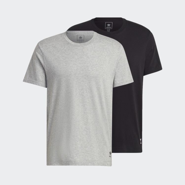 Camiseta De Algodão Com Núcleo Confortável Adidas Preta
