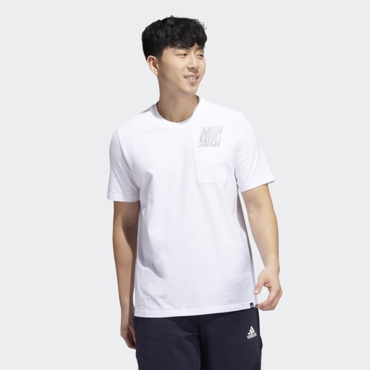 Adidas Dynamic Sport T-shirt Com Bolso Branco