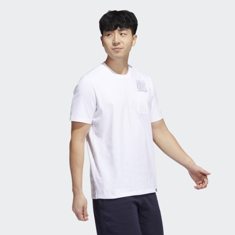 Adidas Dynamic Sport T-shirt Com Bolso Branco