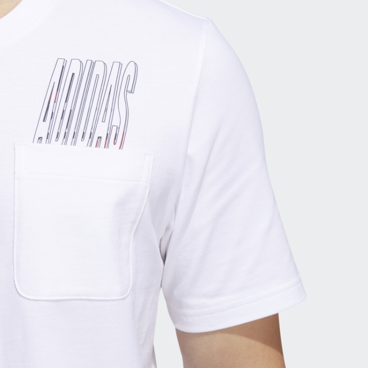 Adidas Dynamic Sport T-shirt Com Bolso Branco