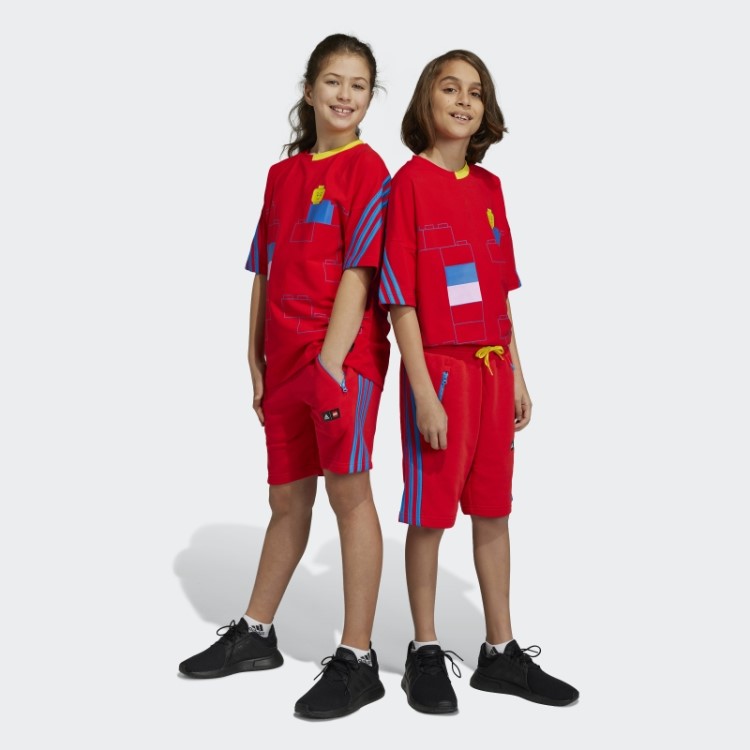 Bermuda Vermelha Adidas X Classic Lego Fashion