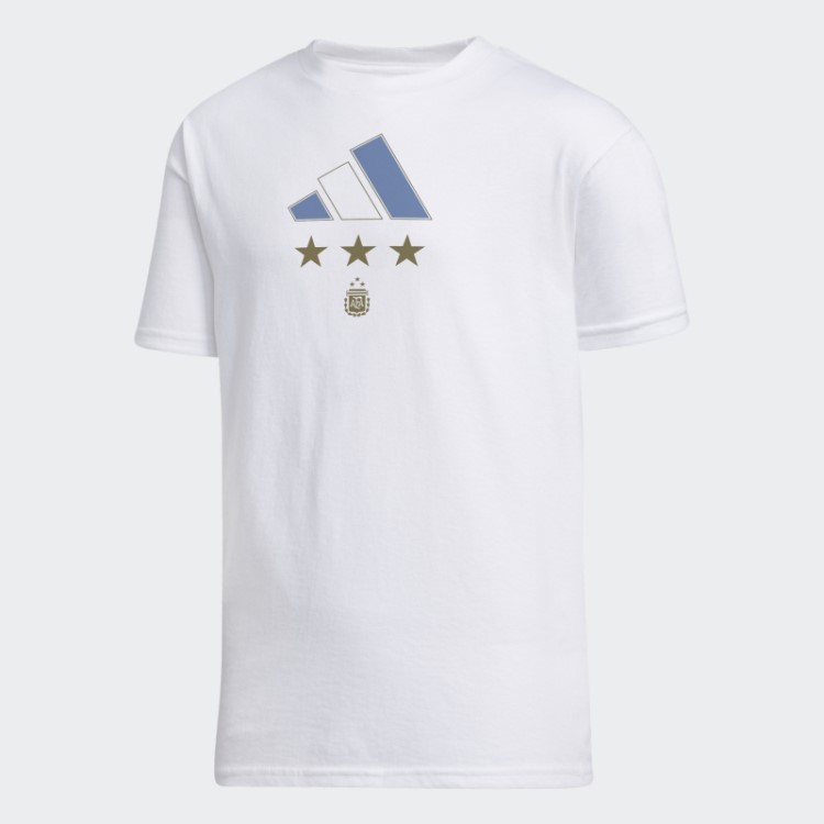 Camiseta Branca Adidas Argentina 2022 Vencedora