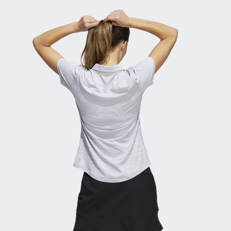 Camisa Polo Manga Curta Tingida No Espaço Branco Adidas