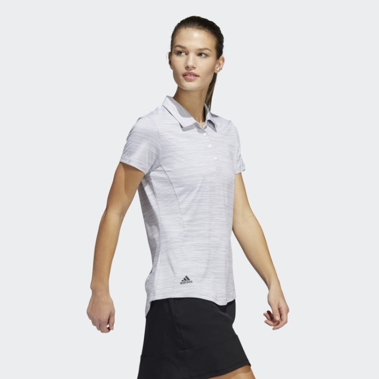 Camisa Polo Manga Curta Tingida No Espaço Branco Adidas