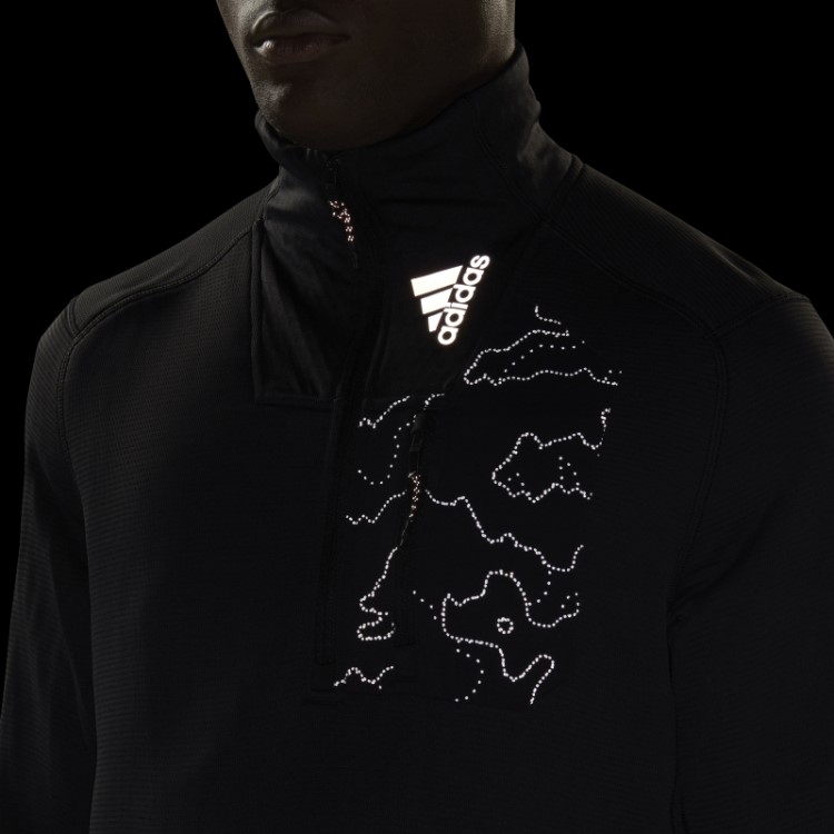 Moletom X-city 1/4 Zip Cold.rdy Preto Adidas