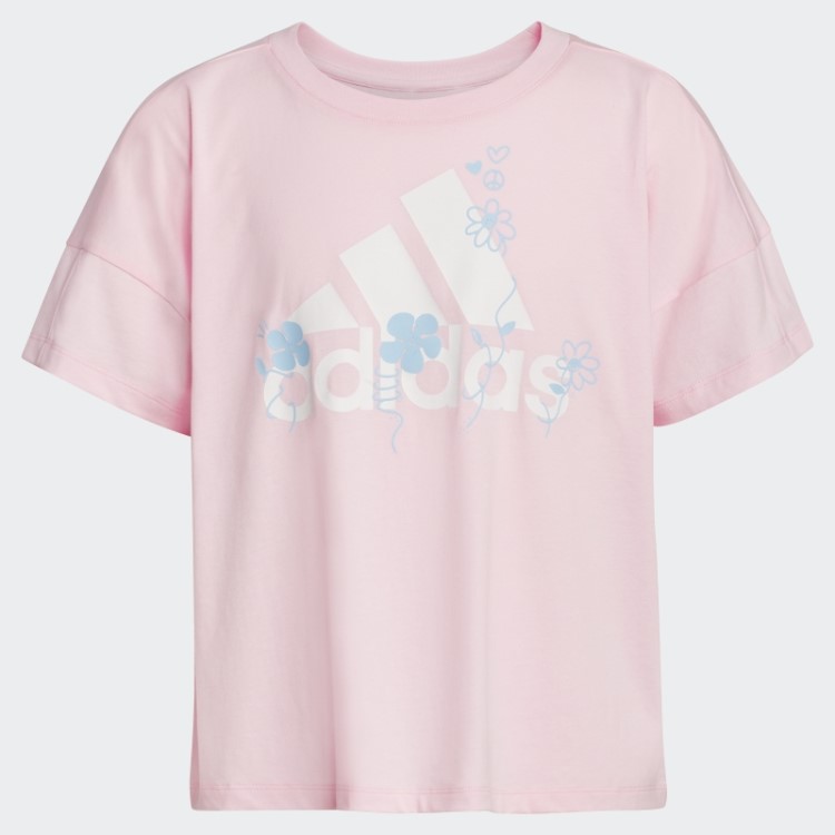 Camiseta Oversize Rosa Adidas