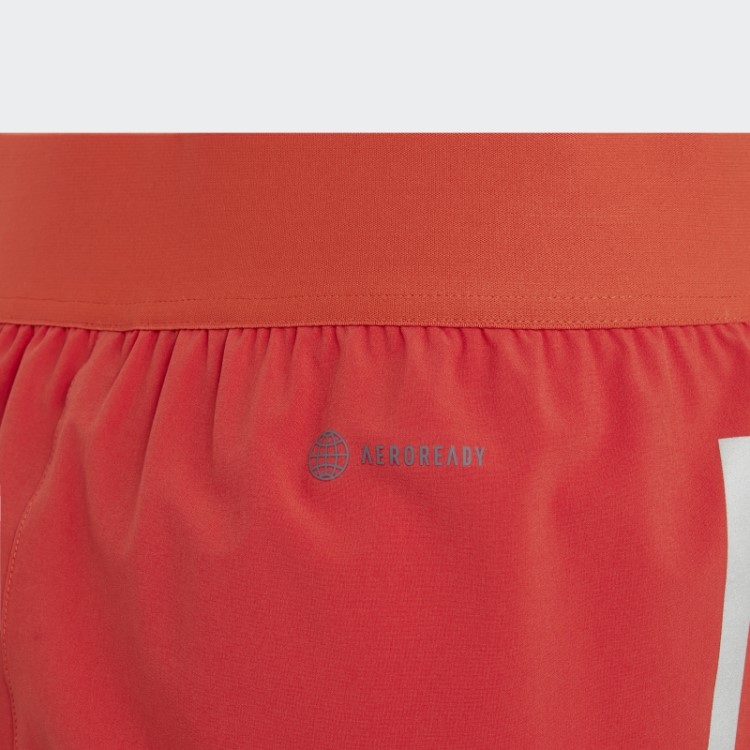Short Vermelho Dois Em Um Aeroready Tecido Adidas