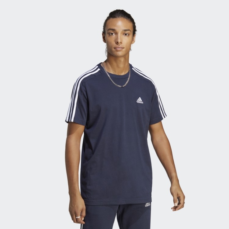 T-shirt Com As 3 Riscas De Jersey Simples Ink Essentials Adidas