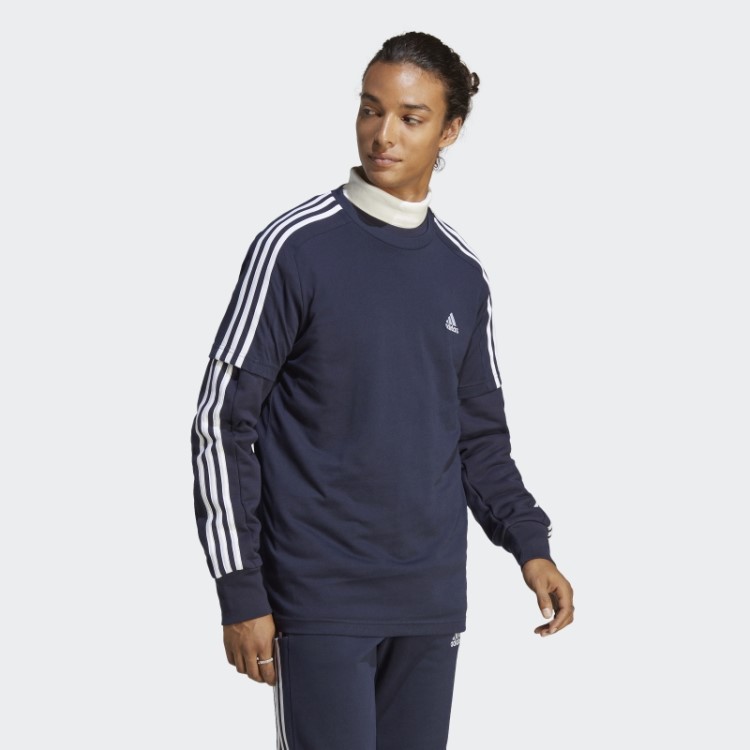 T-shirt Com As 3 Riscas De Jersey Simples Ink Essentials Adidas