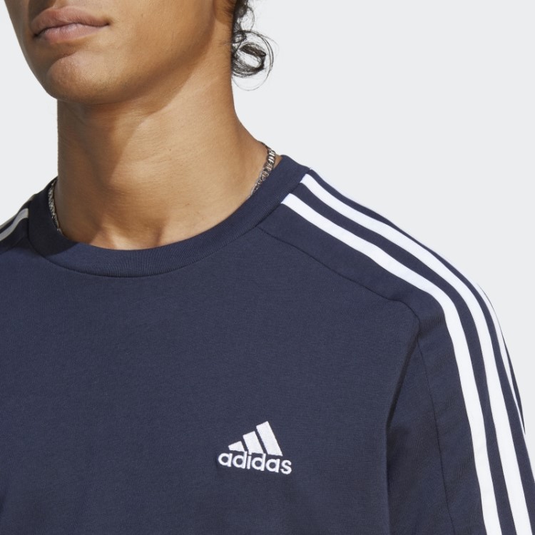 T-shirt Com As 3 Riscas De Jersey Simples Ink Essentials Adidas