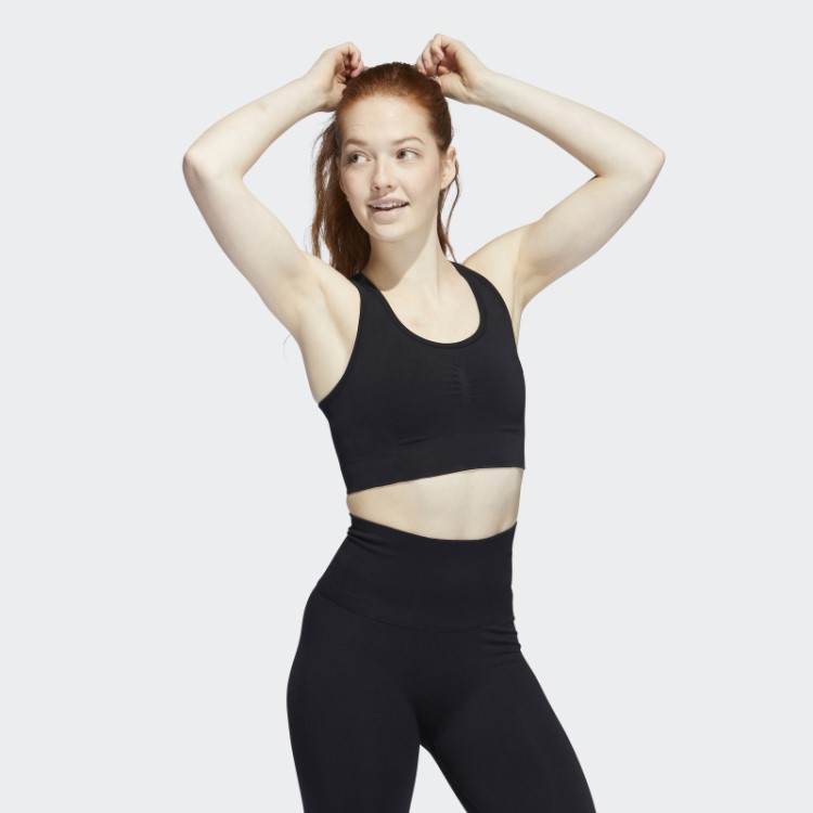 Sutiã De Sustentação Média Adidas Black Formotion Sculpt