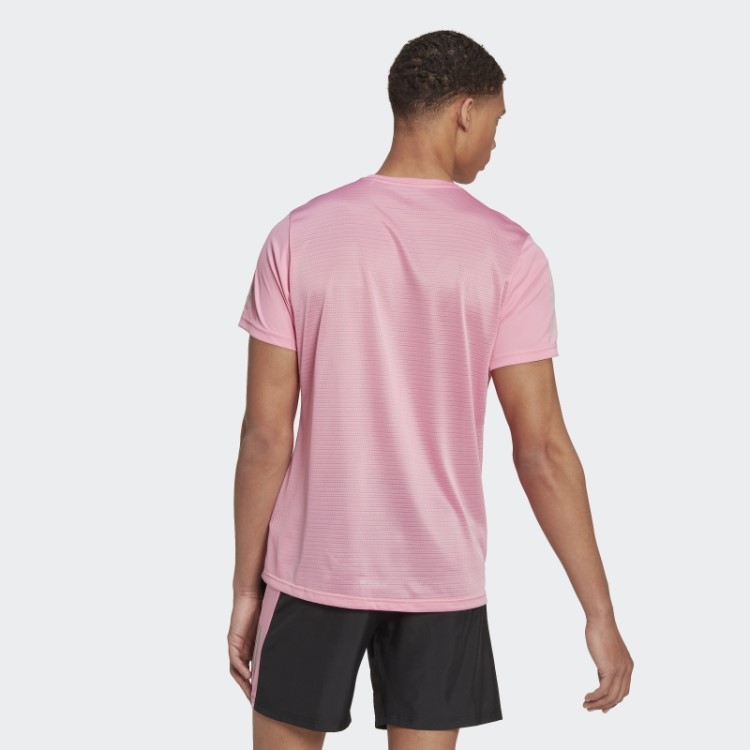 Camiseta Rosa Própria Da Adidas Run