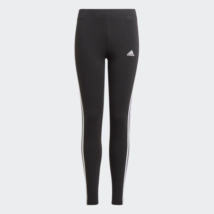Legging Com As Três Listras Adidas Essentials Black Fashion