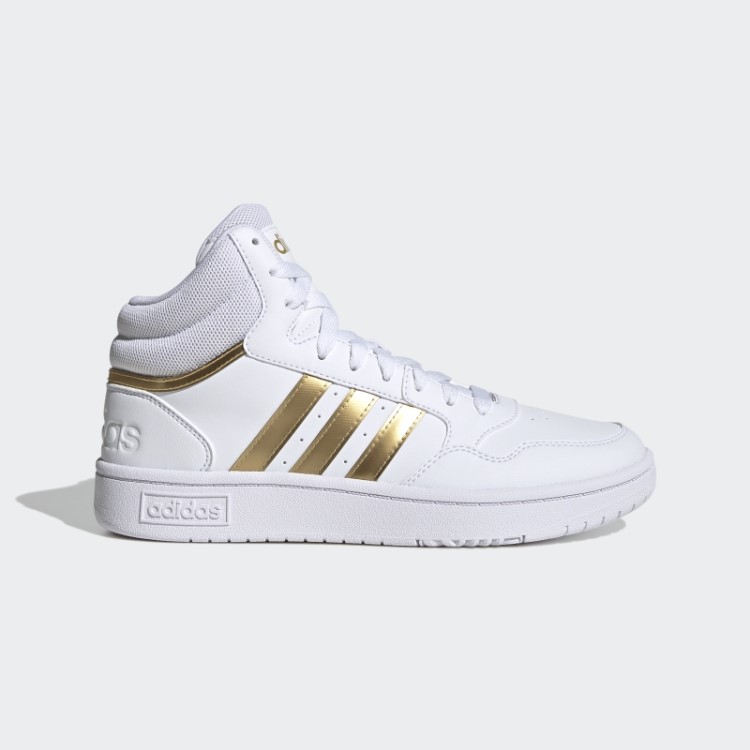 Tênis Clássico De Basquete Adidas White Hoops 3.0 Estilo Médio