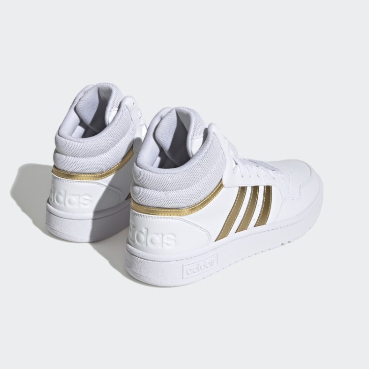Tênis Clássico De Basquete Adidas White Hoops 3.0 Estilo Médio