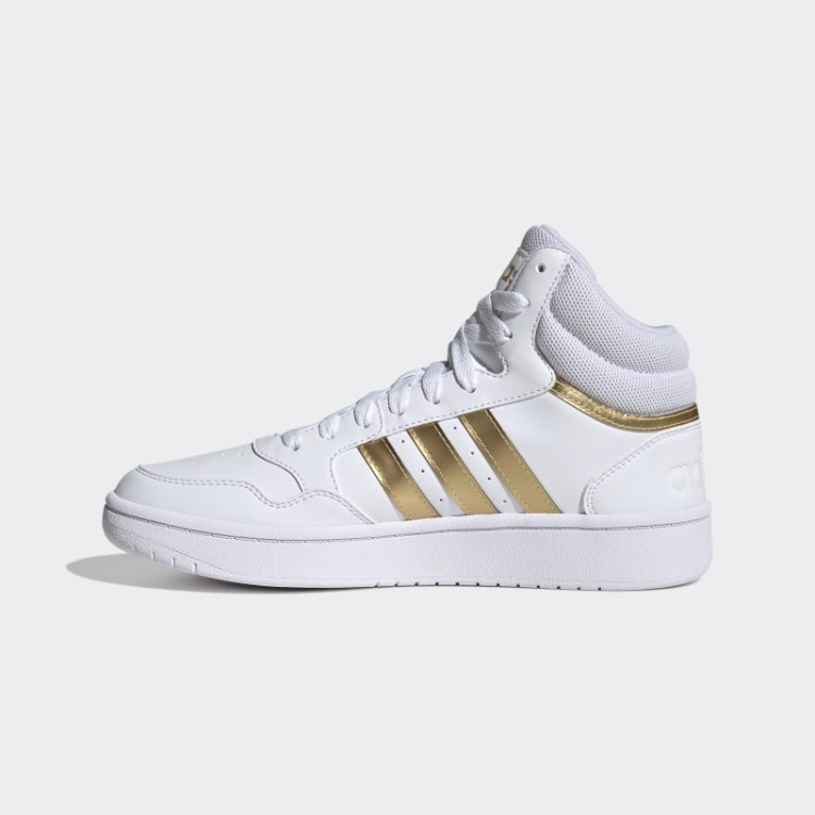 Tênis Clássico De Basquete Adidas White Hoops 3.0 Estilo Médio