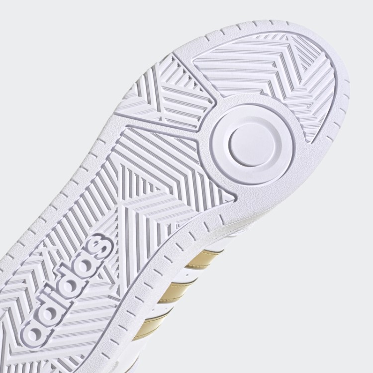 Tênis Clássico De Basquete Adidas White Hoops 3.0 Estilo Médio