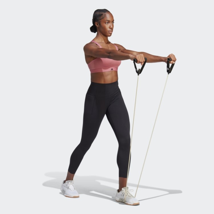 Legging Preta Optime Training Luxe 7/8 Adidas Hot