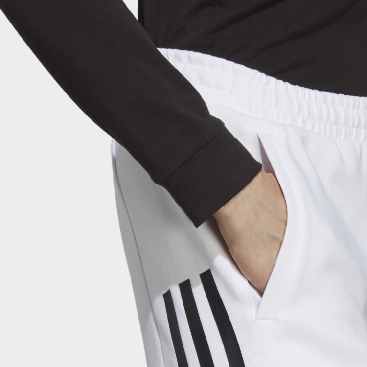 Calça Branca Adidas Future Icons Com As Três Listras