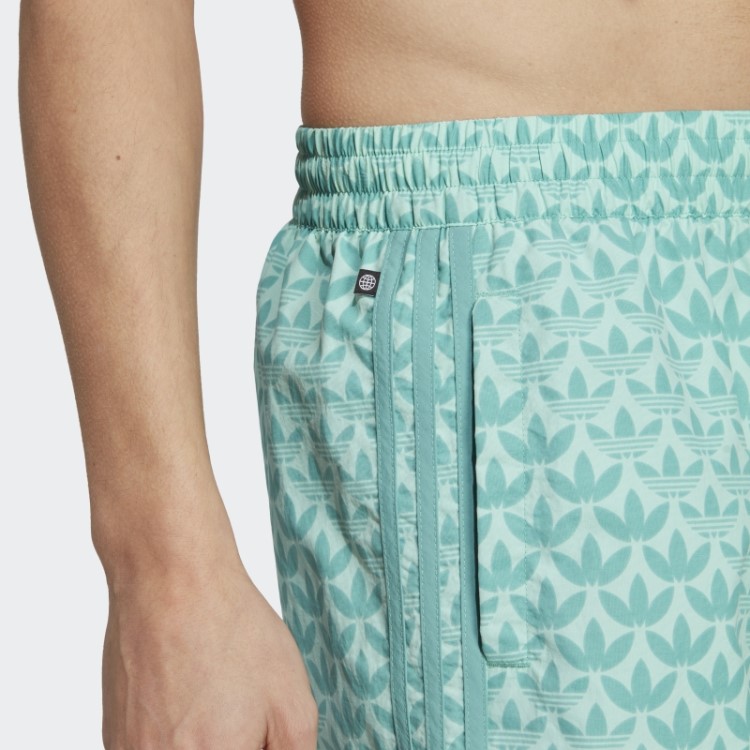Calção De Banho Com Monograma Original St Fade Ocean Adidas