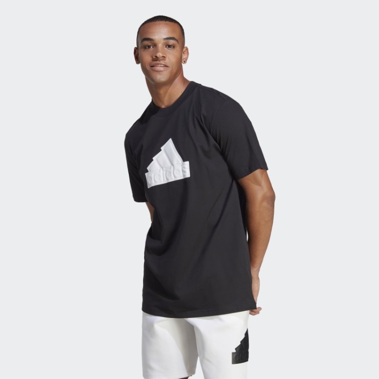Adidas Black Future Icons Emblema Da Camiseta Esportiva