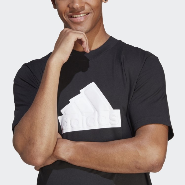 Distintivo De ícones Do Futuro Preto Da Camiseta Esportiva Adidas
