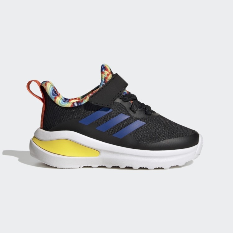Sapatos Esportivos Fortarun Com Cadarço Elástico E Tira Superior Adidas Preto