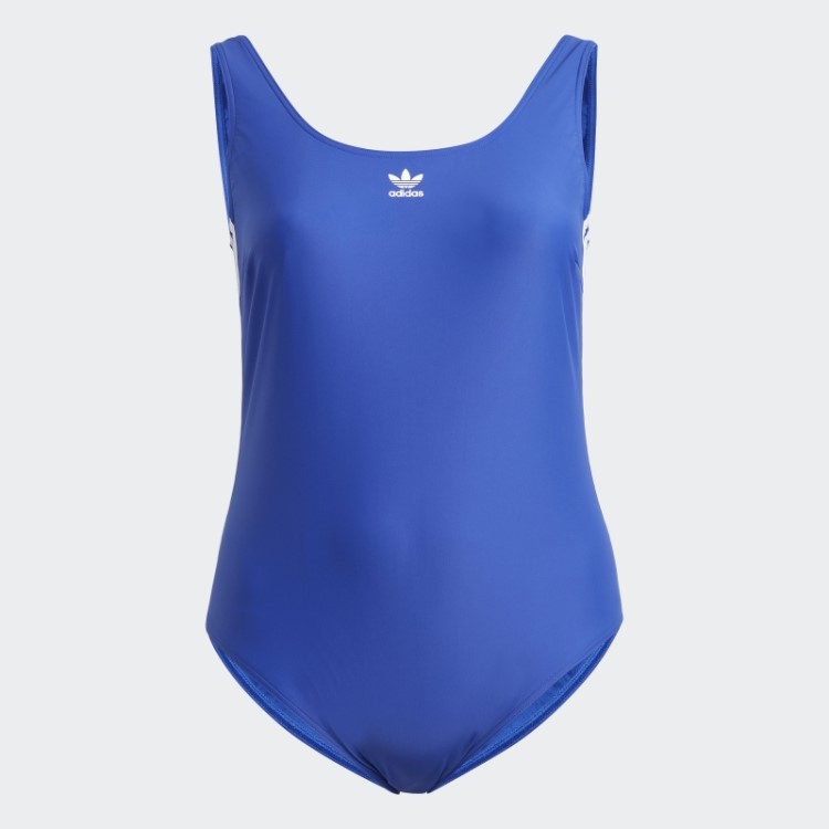 Adicolor 3 Listras Maiô (tamanho Grande) Azul Adidas
