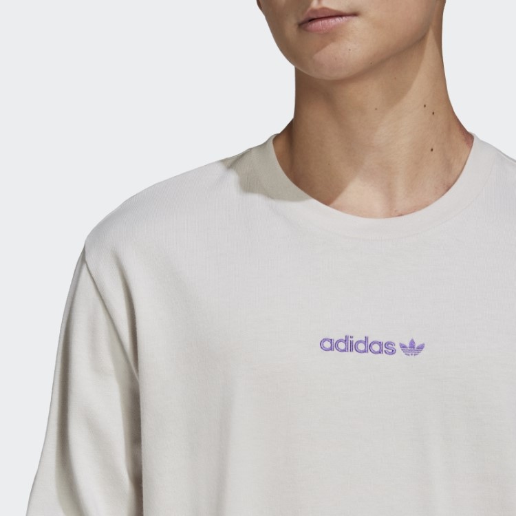 Top De Manga Comprida Top Gráfico De Manga Comprida Em Alumínio Adidas