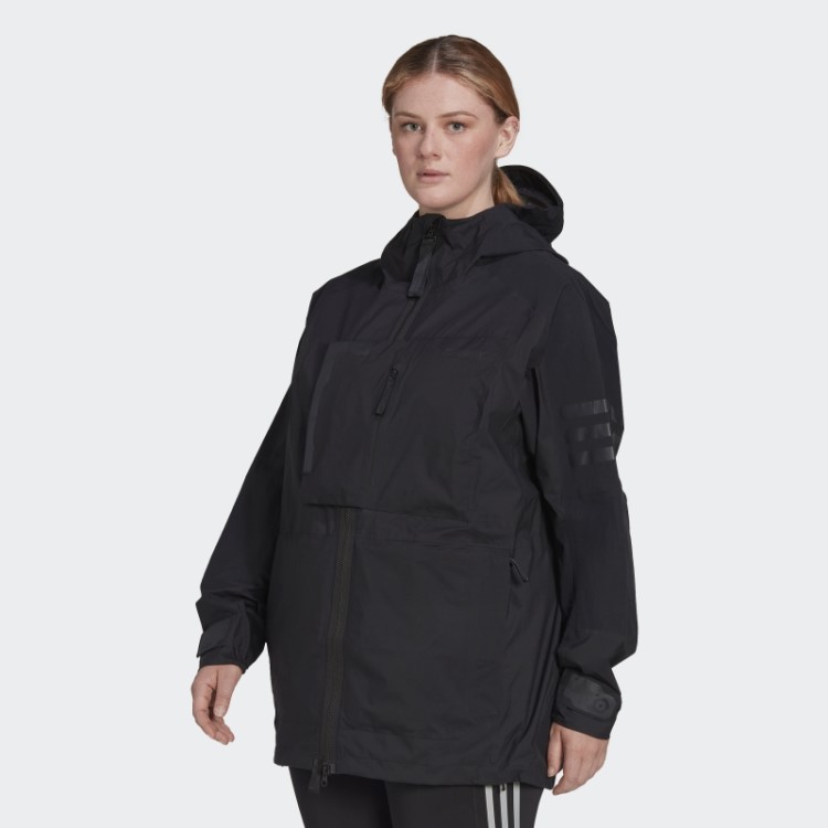 Jaqueta De Caminhada Preta Terrex Xploric Rain.rdy (tamanho Grande) Adidas
