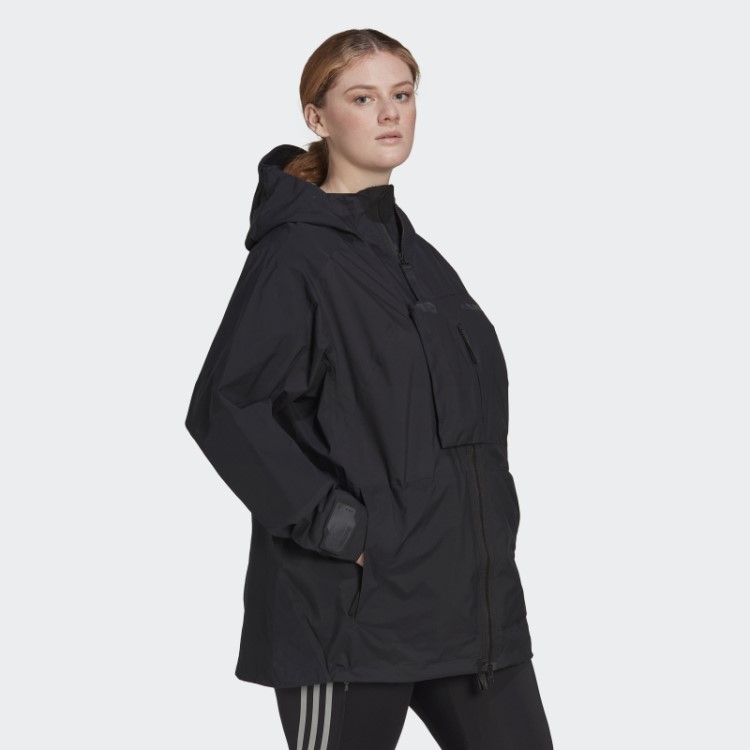 Jaqueta De Caminhada Preta Terrex Xploric Rain.rdy (tamanho Grande) Adidas