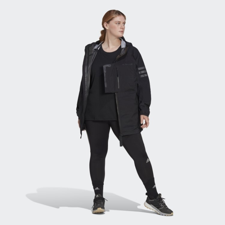 Jaqueta De Caminhada Preta Terrex Xploric Rain.rdy (tamanho Grande) Adidas