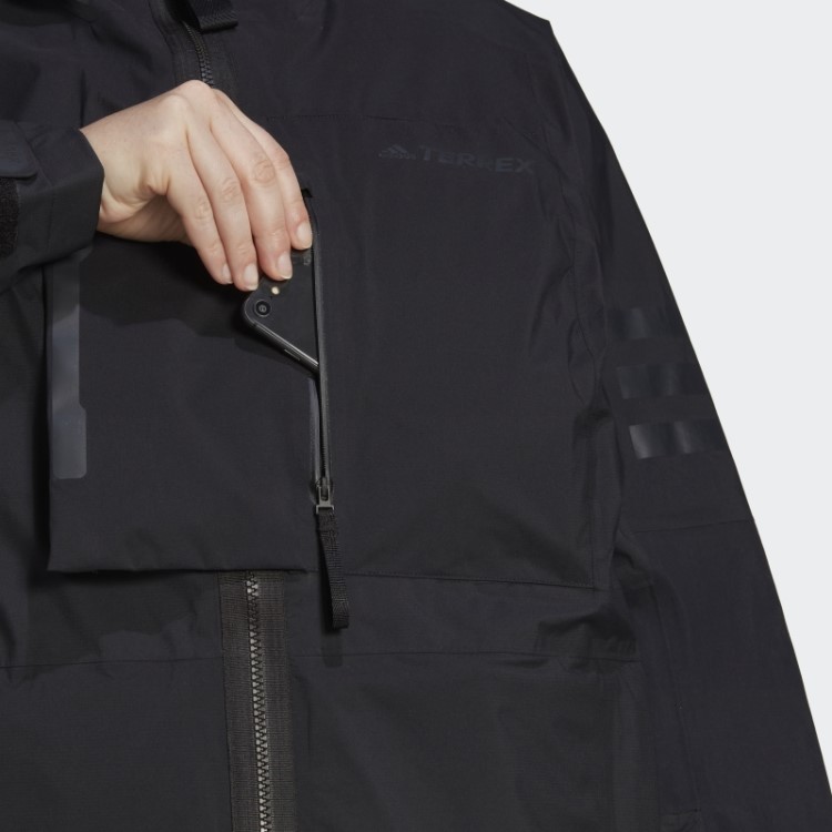Jaqueta De Caminhada Preta Terrex Xploric Rain.rdy (tamanho Grande) Adidas