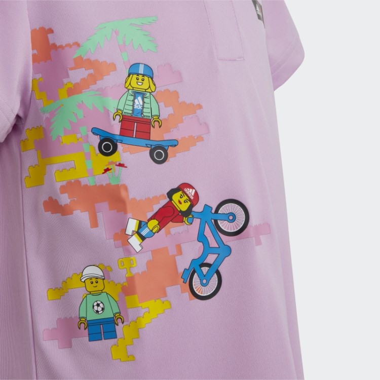 Adidas X Lego Play Vestido Polo Lilás Quente