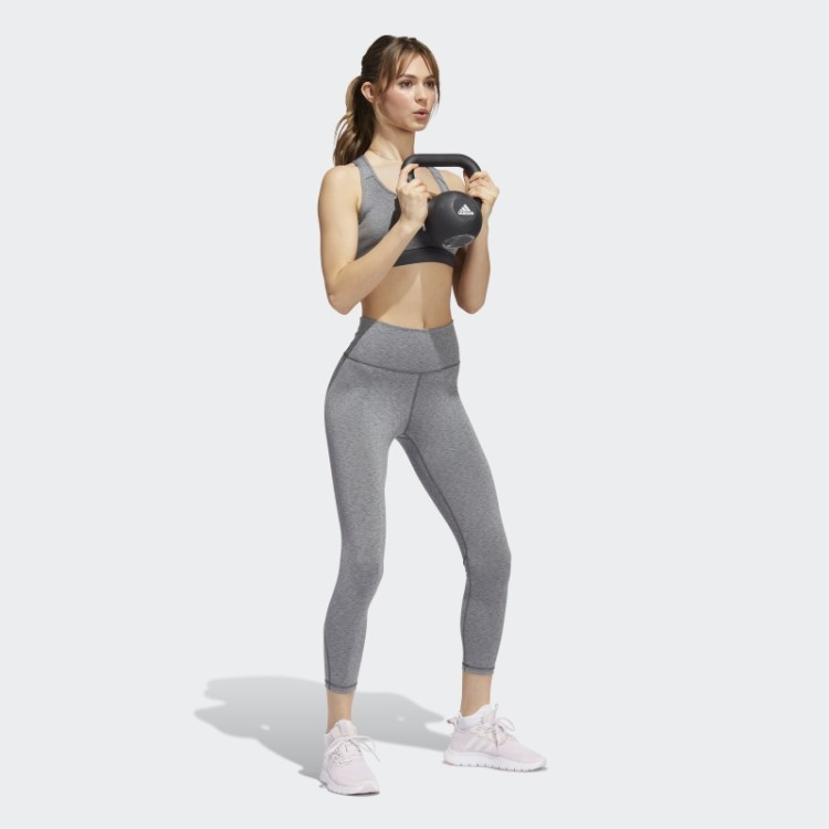 Legging Adidas Optime Training 7/8 Urze Cinza Escuro