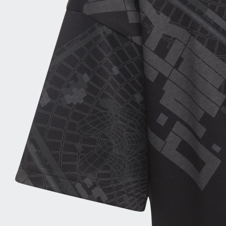 Adidas Arkd3 Camiseta Preta Com Estampa Allover