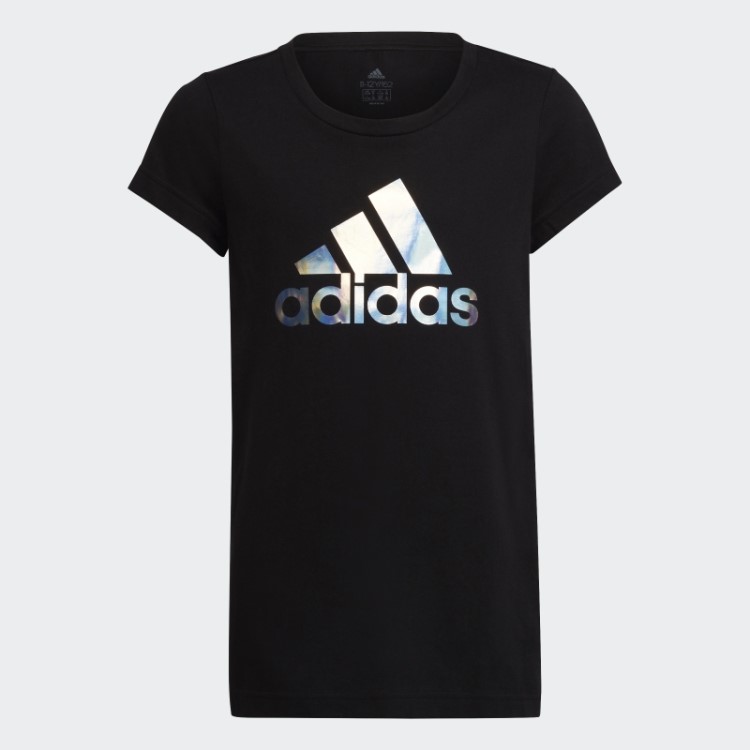 Camiseta Preta Adidas Dance Com Estampa Metálica