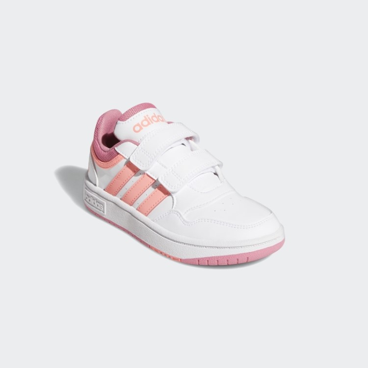 Adidas Hoops Estilo De Vida Tênis De Basquete Com Gancho E Laço Branco