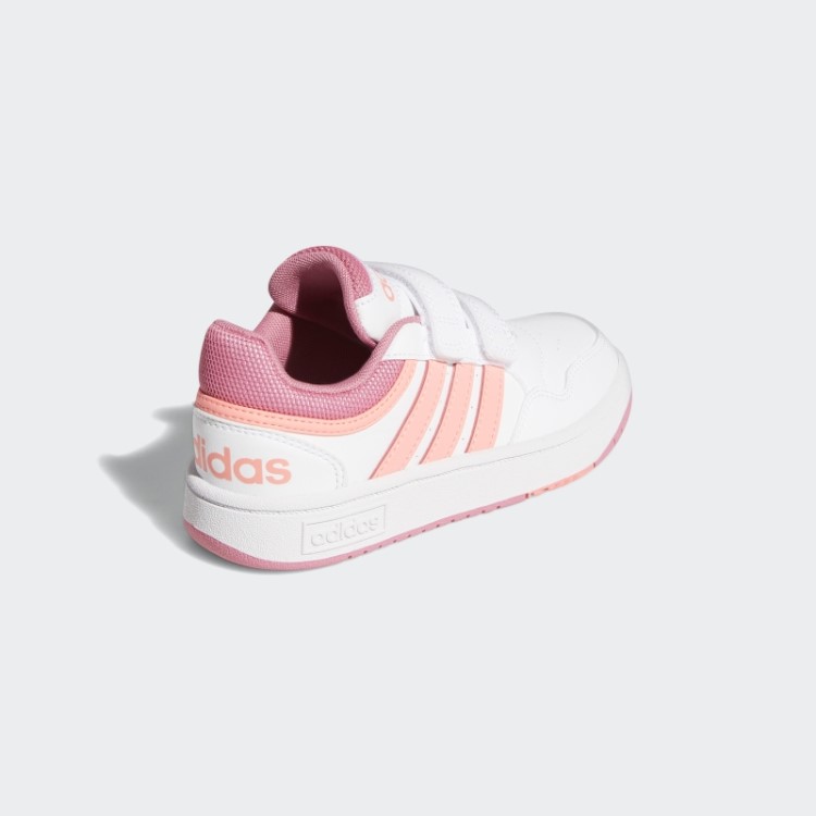 Adidas Hoops Estilo De Vida Tênis De Basquete Com Gancho E Laço Branco