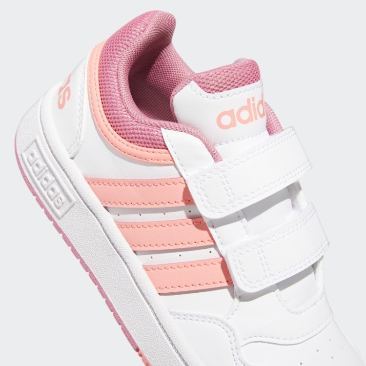 Adidas Hoops Estilo De Vida Tênis De Basquete Com Gancho E Laço Branco
