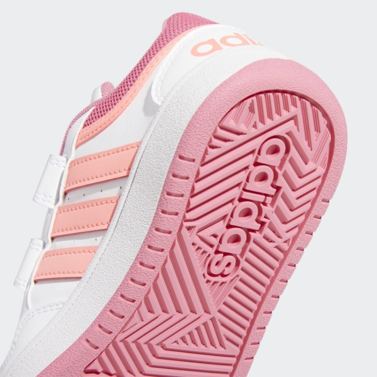 Adidas Hoops Estilo De Vida Tênis De Basquete Com Gancho E Laço Branco