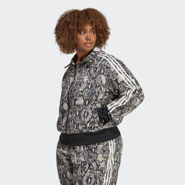 Jaqueta Allover Com Estampa Python (tamanho Grande) Preta Adidas