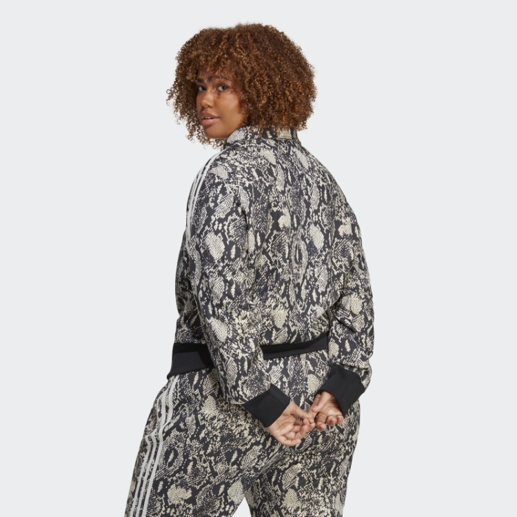 Jaqueta Allover Com Estampa Python (tamanho Grande) Preta Adidas
