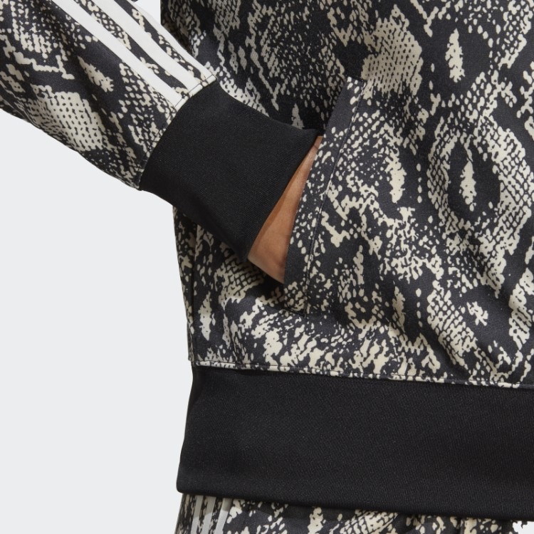 Jaqueta Allover Com Estampa Python (tamanho Grande) Preta Adidas