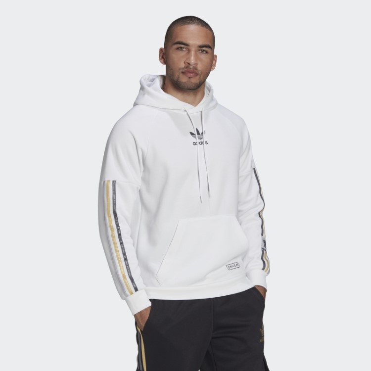 Moletom Com Capuz Branco Chile 20 Adidas
