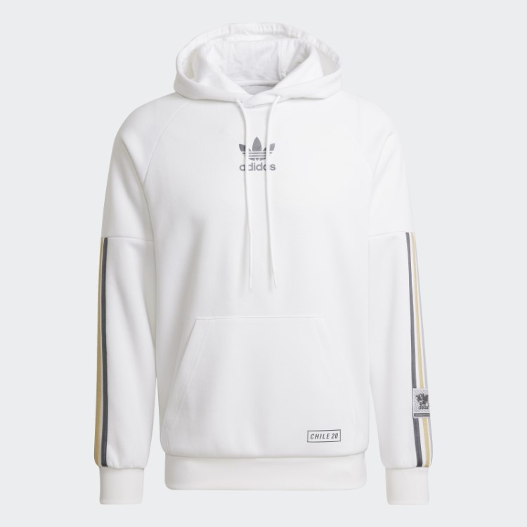 Moletom Com Capuz Branco Chile 20 Adidas